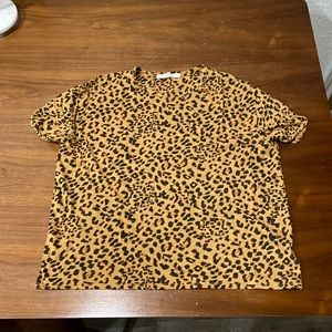 free people leopard tee